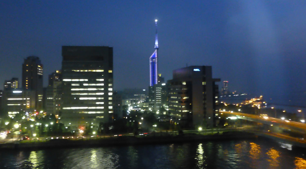 Fukuoka Tower at Night