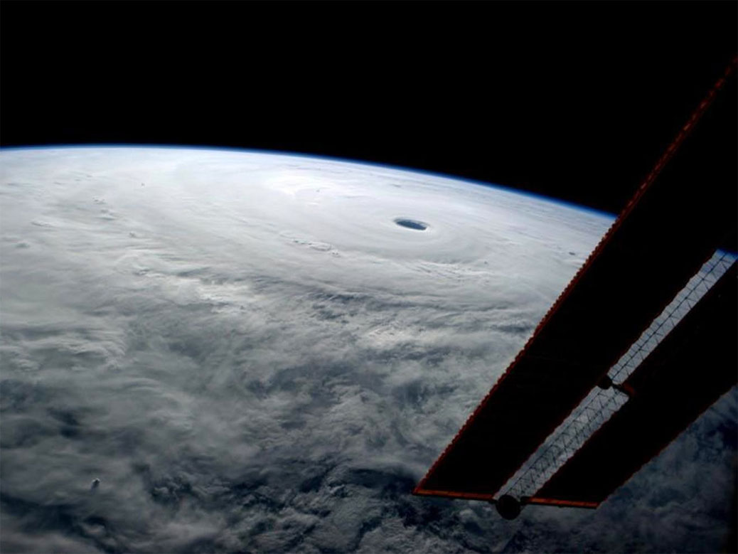 Typhoon Vongfong from ISS