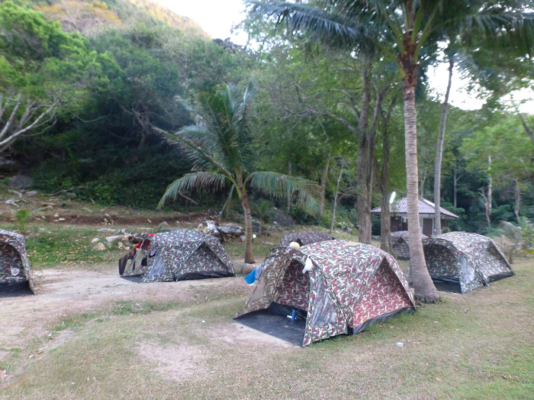 Our home away from home for a couple nights. Ko Wua Talap on Ang Thong is packed with tourists during the day, but at night, there were just a handful of campers.