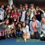 My group at Portland International Airport experiencing the new PDX Carpet