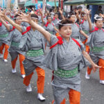 Women leading the traditional tanabata dance... it was high-energy and involved a lot of call-and-response with the crowd.