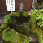 A kuzuryū (nine-headed dragon) fountain at Jokoji Temple near our ryokan in Nikko