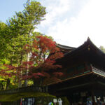 Outside the gates of Tōshō-gū Shrine