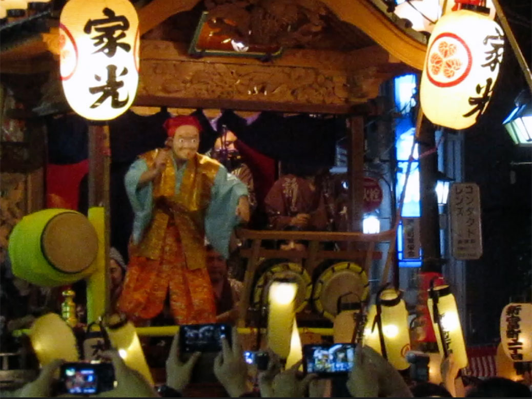 One of the floats at Kawagoe Festival