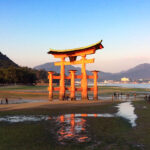 The Great Torii at low tide in the early morning