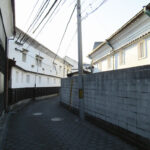 The old streets running between the breweries offered a glimpse into life during the area's heyday.