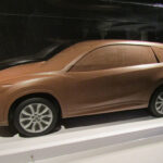 The small-scale clay version of the CX-series crossover SUV