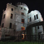 The Atomic Bomb Dome at night