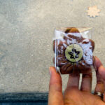 The original momiji-manju, a soft cake filled with sweet bean.