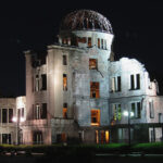 The Atomic Bomb Dome at night