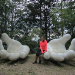 Simply entitled "Hands," this art installation at Neno-gongen was created in 2009 by an art professor at Kyoto Seika University