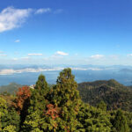 The view of Hiroshima Bay and the surrounding islands from the Mt. Misen Observatory