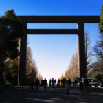 The main gate to Yasukuni Shrine