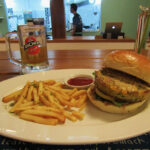 The Pumpkin Veggie Burger at HAVEN Training Restaurant.