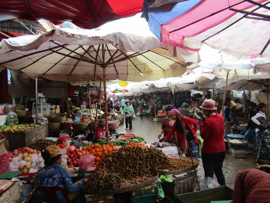 Phsa Leu Market in Siem Reap, Cambodia