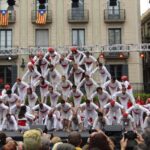 Els Falcons de Barcelona performing the Diada Castellera.