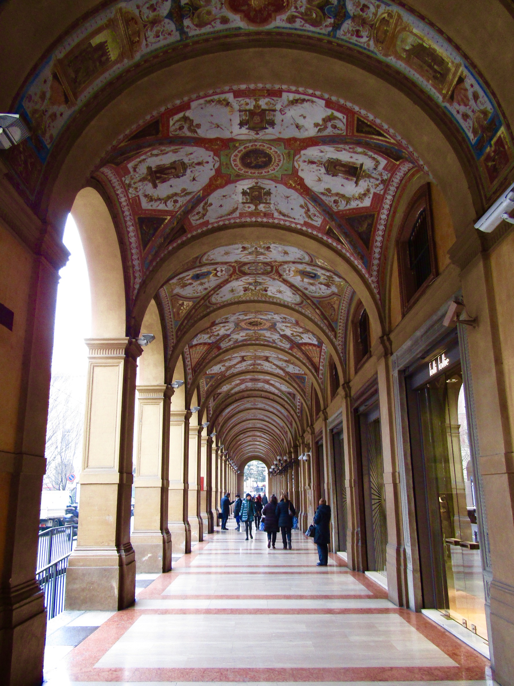 One of Bologna's most distinctive features are the thousands of porticos, or arched walls, that fill the city, many of which were built in the Middle Ages. They're such a part of the city's personality that they're being considered for a UNESCO property listing. They give a character to the town that can't be found anywhere else.