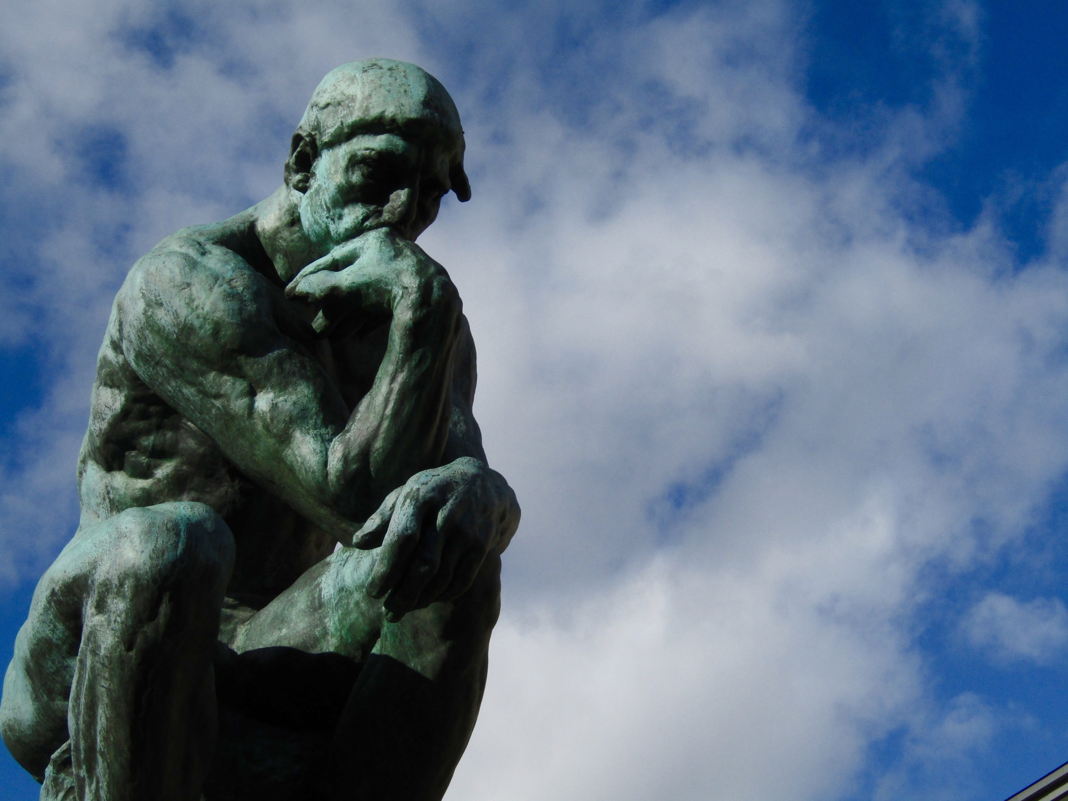 Auguste Rodin's The Thinker at the Rodin Museum.