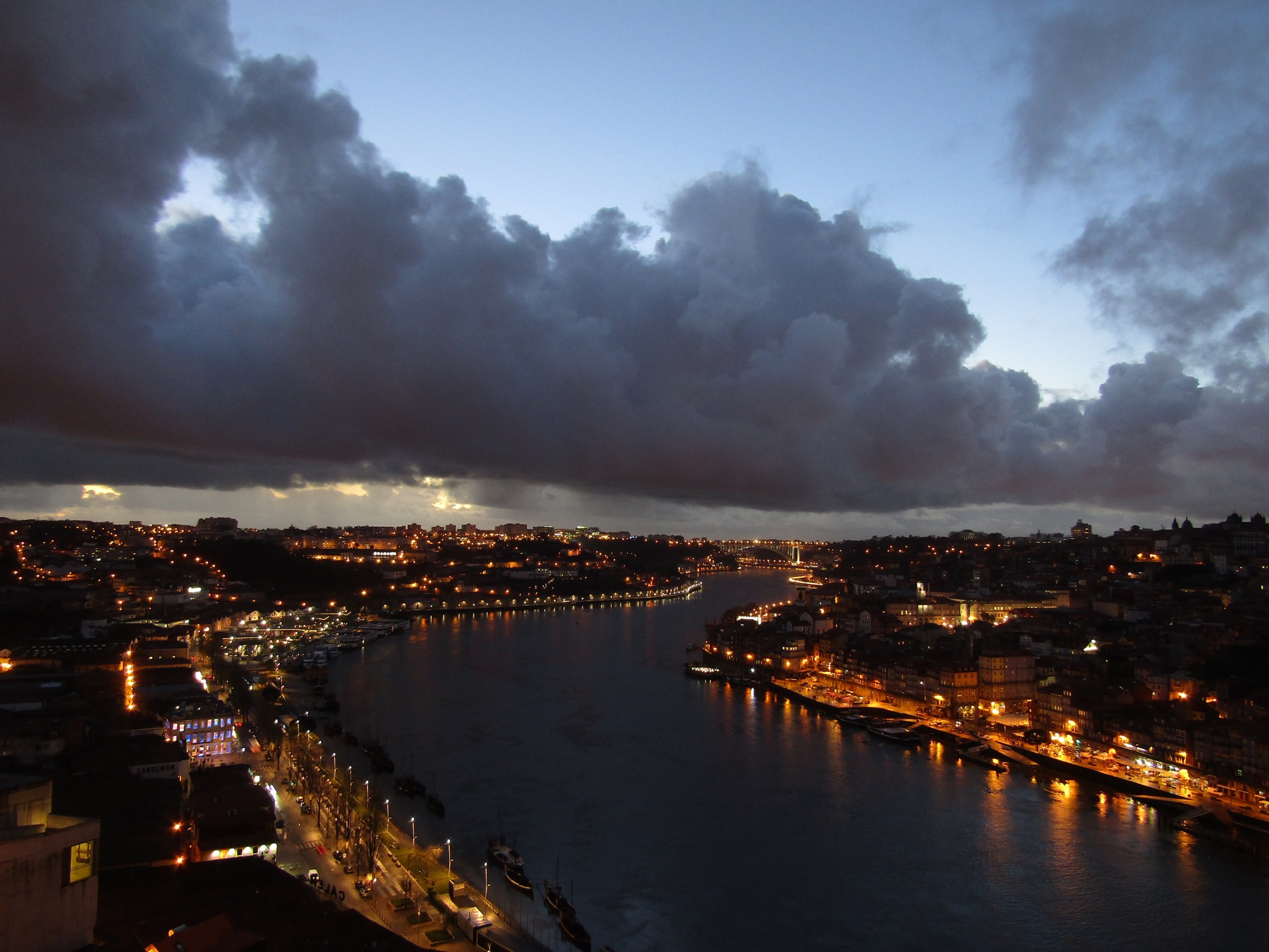 Porto at night.