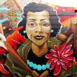 Part of a mural on the side of the Black United Fund of Oregon building shows Ruby Dee, an actress as equally famous for her civil rights activism as she was for her art.