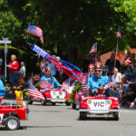 No community parade is complete without an appearance by the local Shriners Club and their miniature cars.