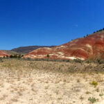 The first view of the hills as you enter the John Day Fossil Beds National Monument.