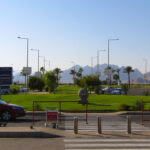 The Sharm-el-Sheikh airport welcoming visitors to the City of Peace.