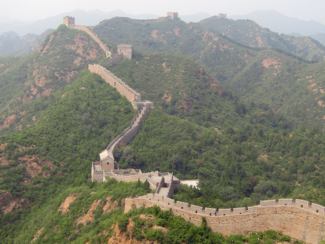 The Great Wall of China stretches on. How many guard towers can you spot?